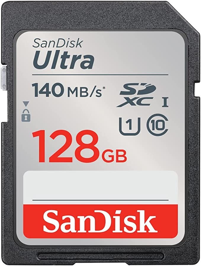Sandisk Ultra 128GB SD cards for Camera / Trail Camera / Computers (5 Pack)