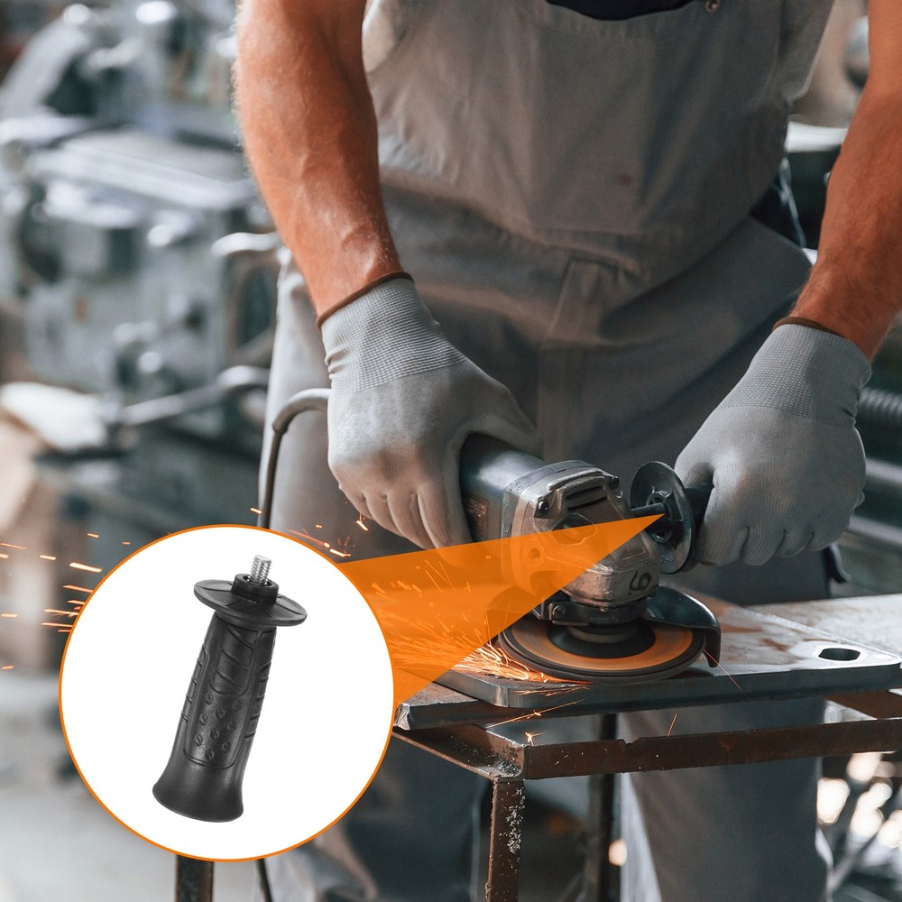 2pcs 8mm Thread Angle Grinder Side Handle 102mm Length Plastic