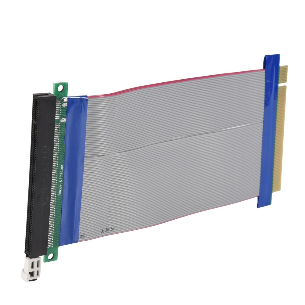 PCI-E Express 16X Riser Card Extender Extension Cable Ribbon Flex R4H25296
