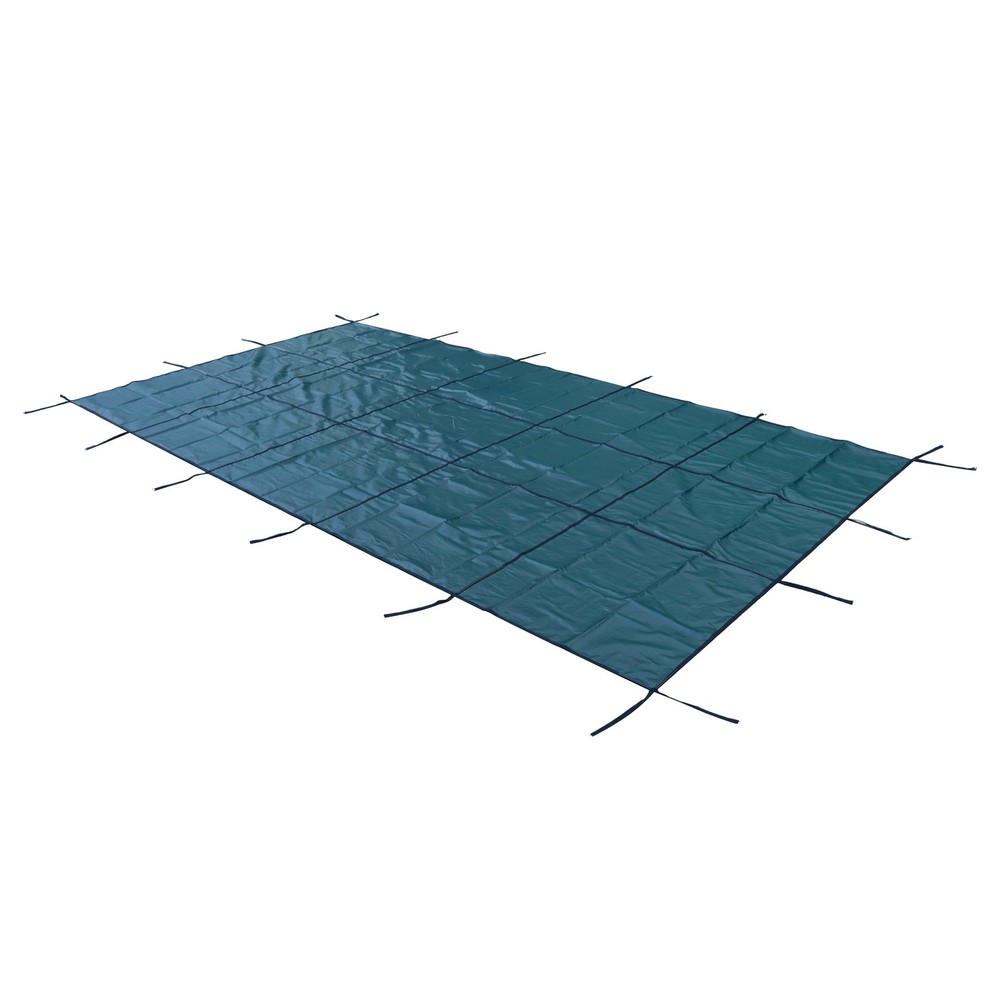 Inground Pool Cover Safety Fits Rectangle Swimming Pool Mesh Solid Pool Cover