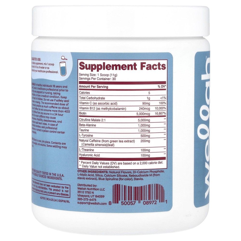 Get-Going Pre-Workout, Blue Raspberry, 11.5 oz (321 g)