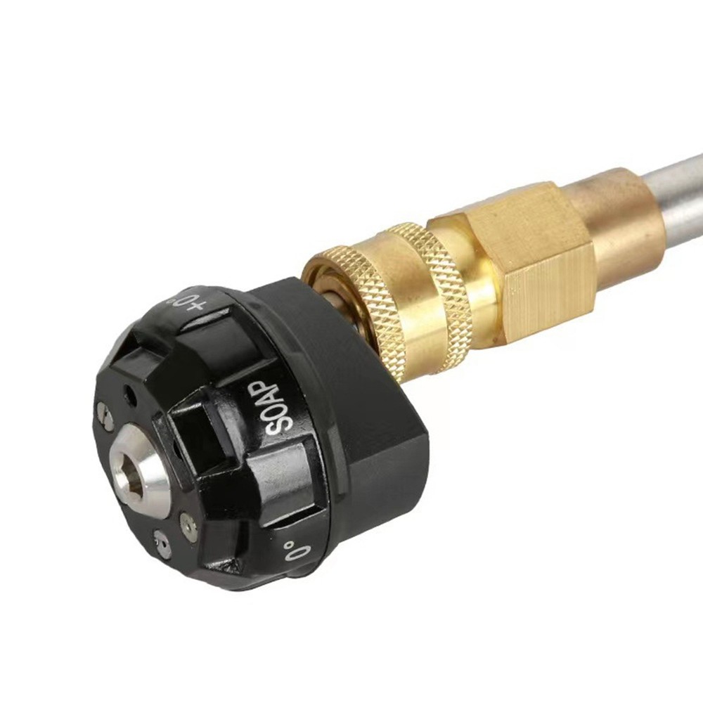 1PCS Adjustable Pressure Washer Spray Nozzle, 6-in-1 Quick Change over, 1/4''