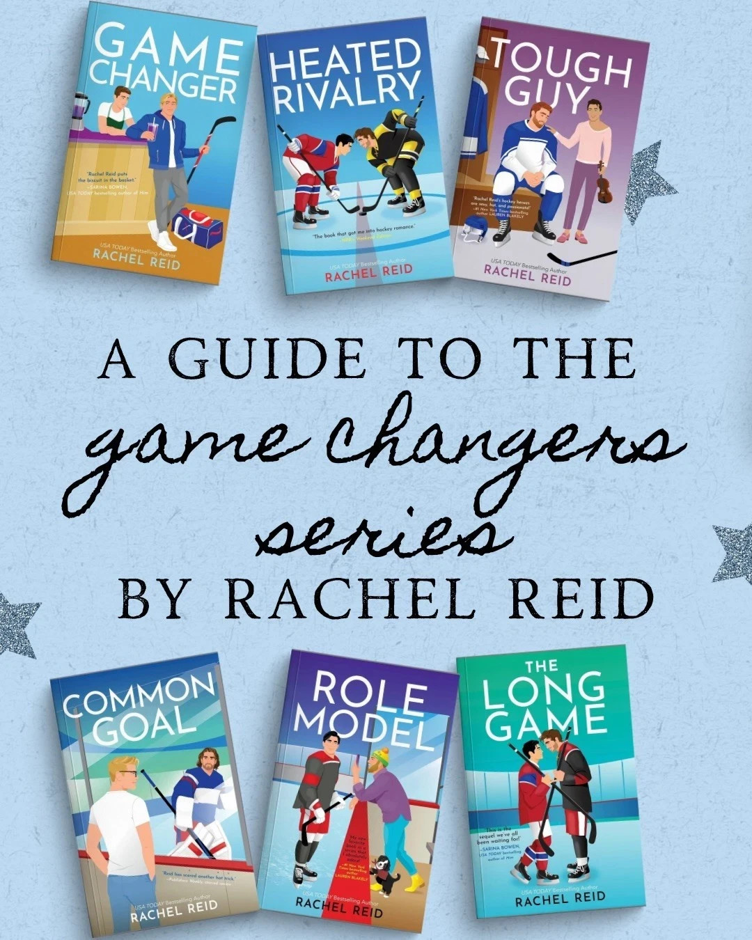 Heated Rivalry, Game Changer.....Rachel Reid 6 book set English Paperback