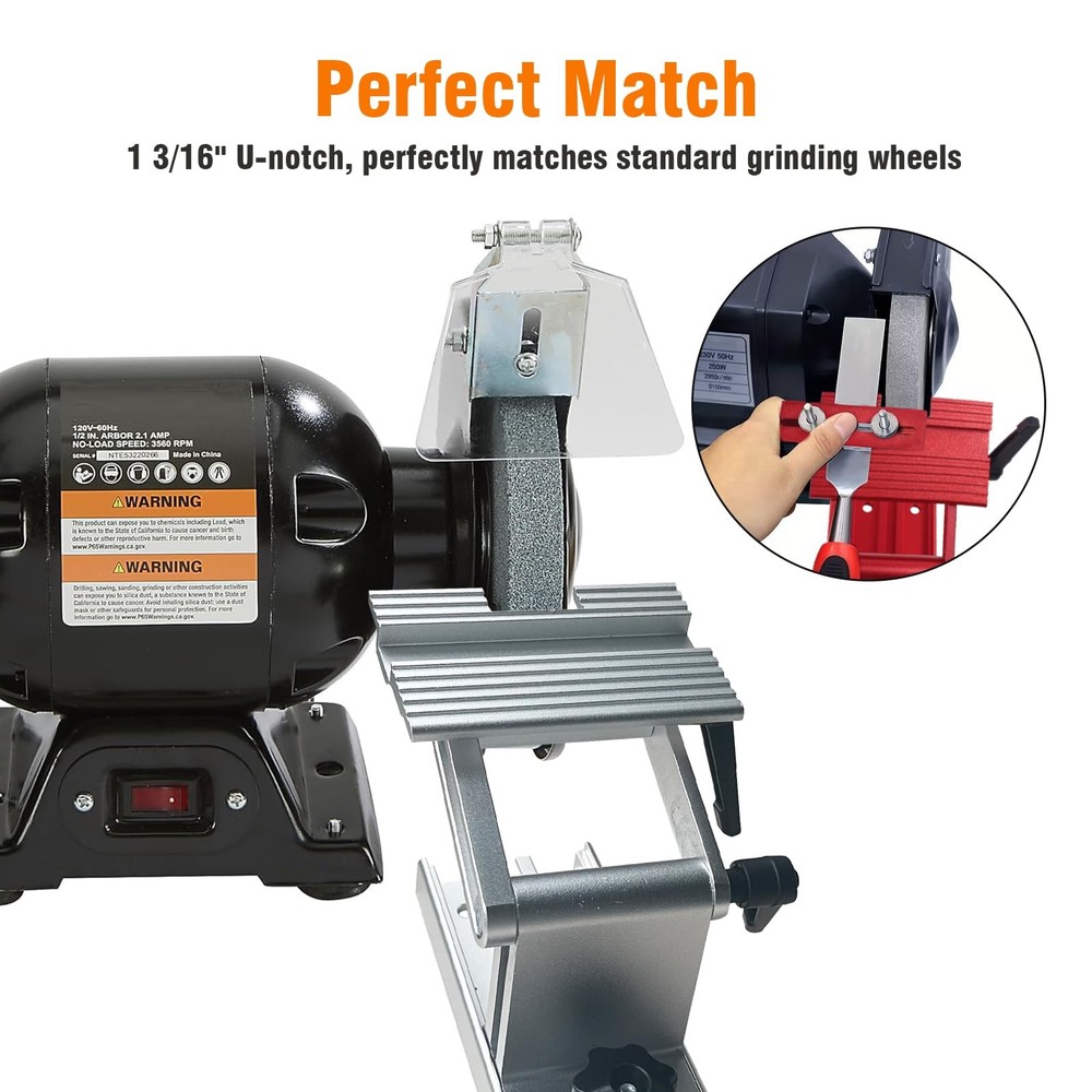 Bench Grinder Tool Rest, Adjustable Replacement Tool Rest Sharpening Jig for ...