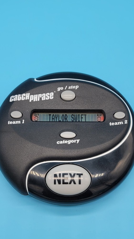 Catch Phrase Handheld Electronic Party Game Black Hasbro Tested...2016....