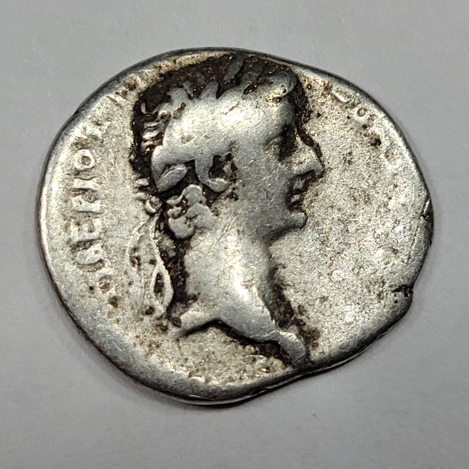 TIBERIUS AR Drachm ROME Cappadocia Caesarea 14-37 AD Helios Reverse *M691