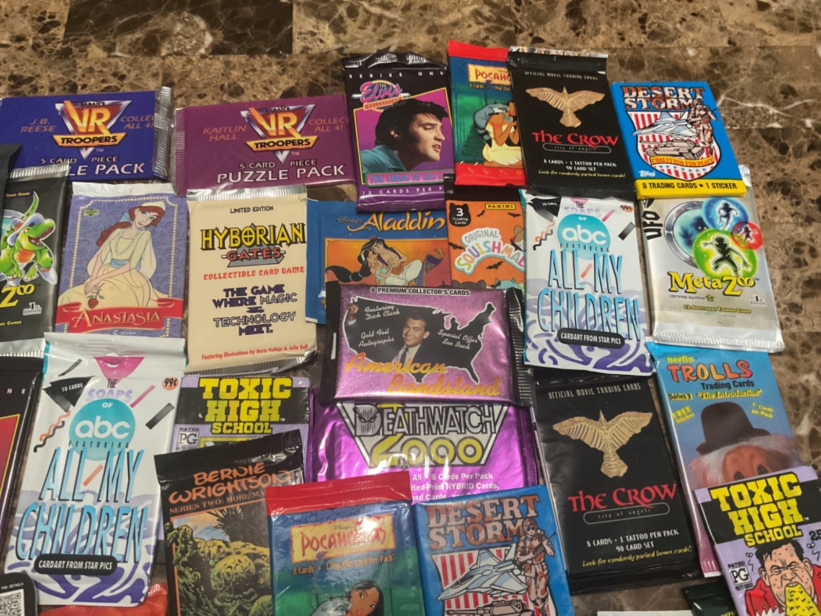 50 New Sealed Vintage 90’s 00’s Non Sports Trading Card Packs + Free Extras