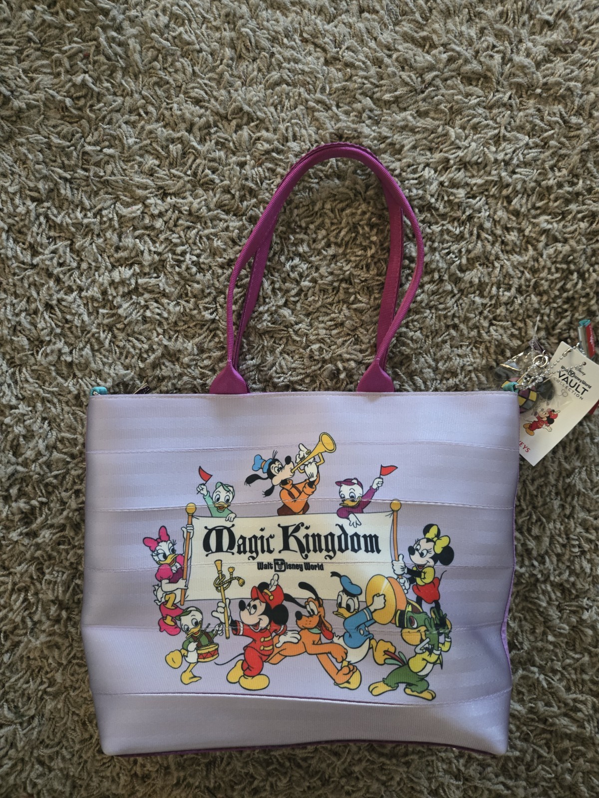 Harveys Walt Disney World Magic Kingdom 50th Map Streamline Tote New With Tags