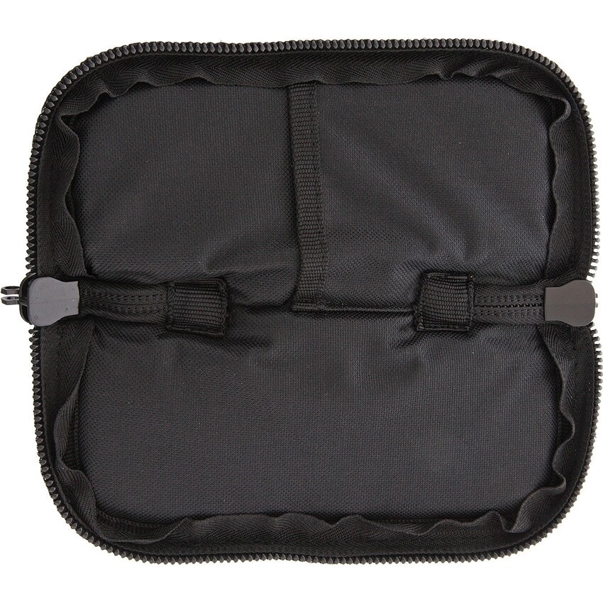 Knife Tool Pouch 7" Case Black Cordura Padded Lining Zippered Closure ac181
