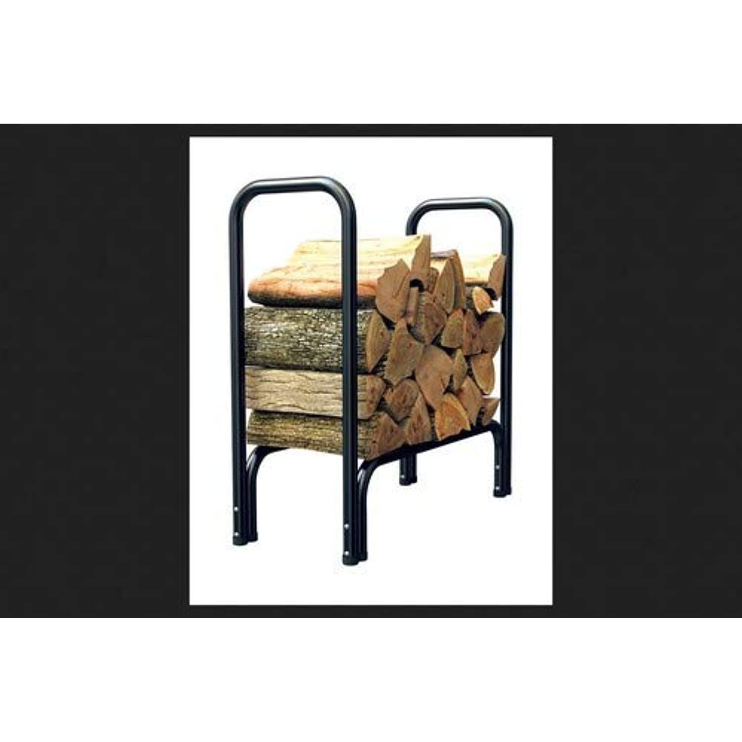 Panacea Black Powder Coated Steel Log Rack