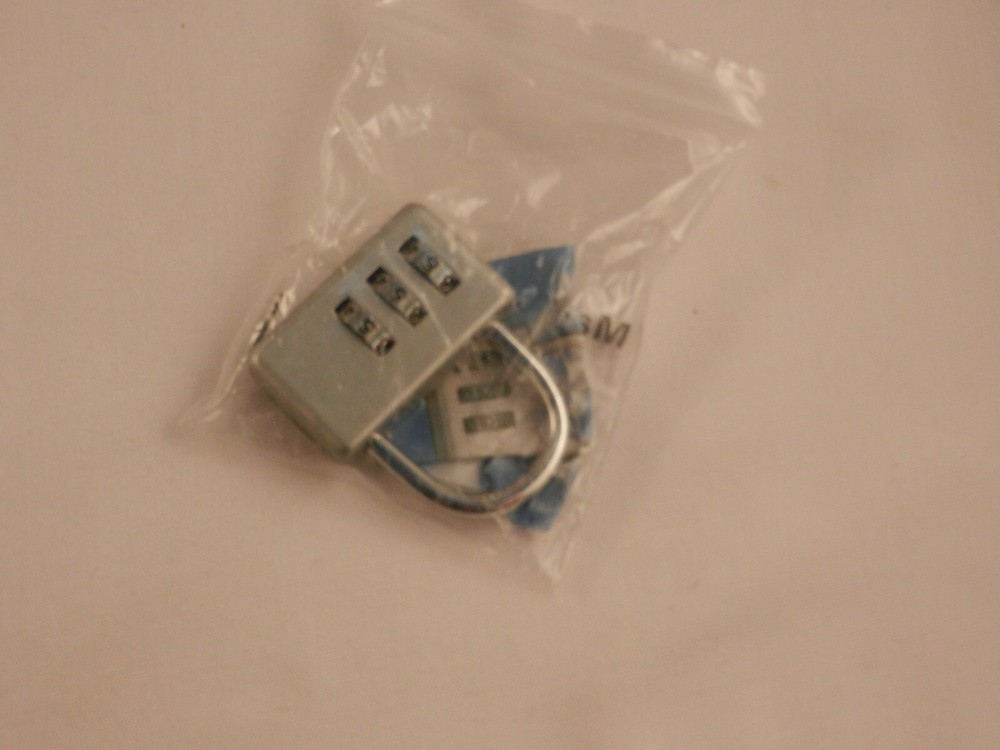 ZIPPER LUGGAGE LOCK COMBINATION "WORKS"