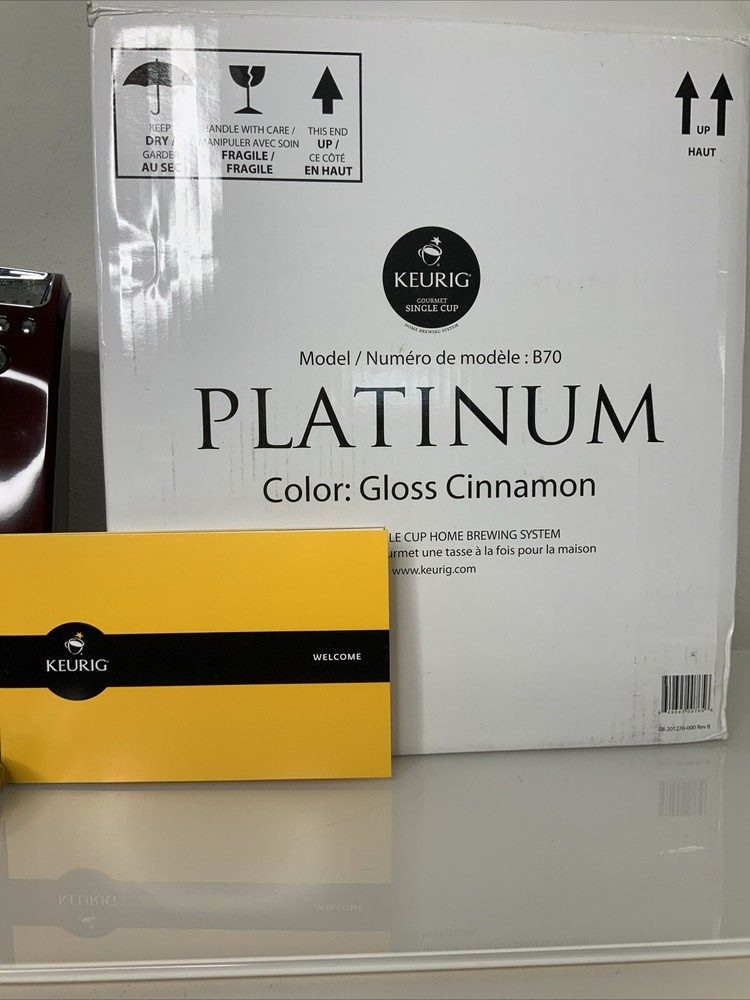 Keurig Gourmet Single Cup Model/ B70 Platinum Single Cup Brewing System