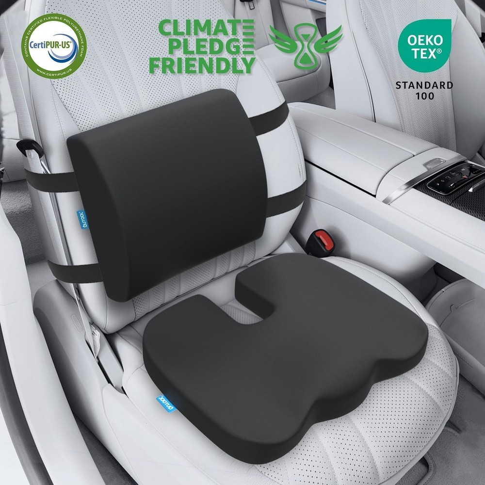 Ergonomic Seat Cushion & Lumbar Support Set