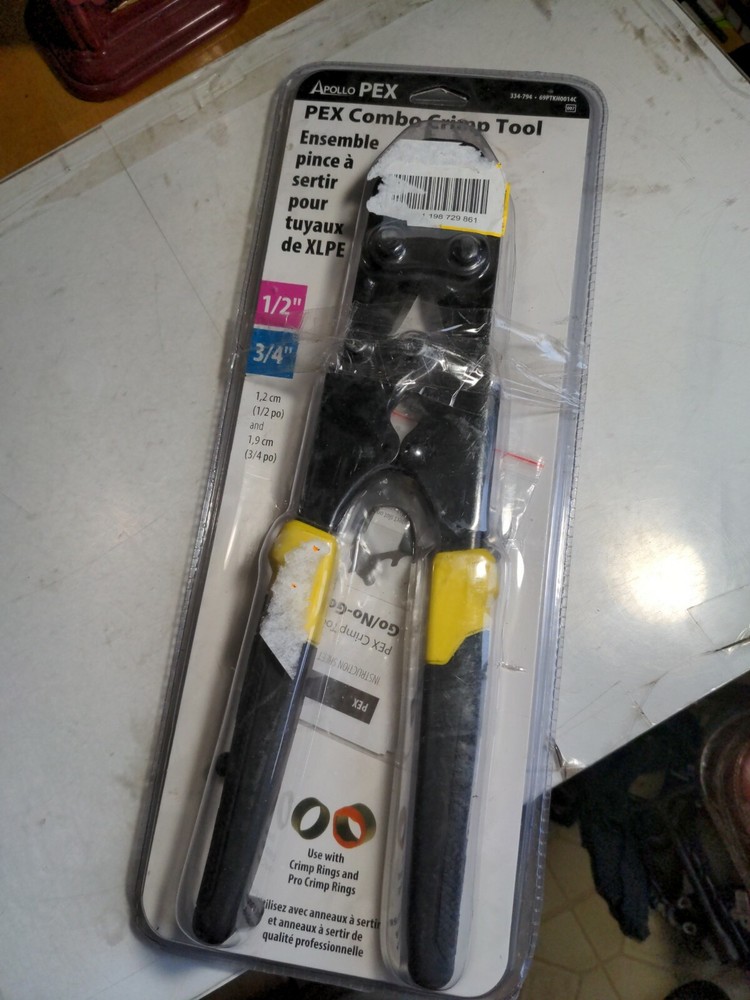 Apollo Pex Combo Crimp Tool, 1/2" 3/4" #  334-794