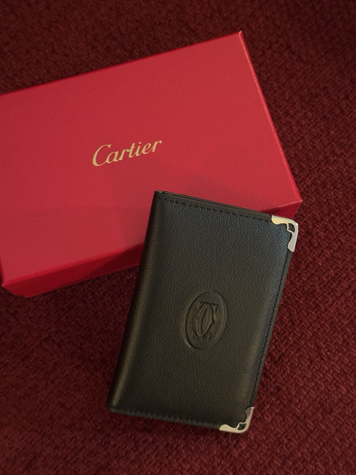 Cartier Black Calfskin Cardholder - New in Box | Collectible Promotion AD Gift