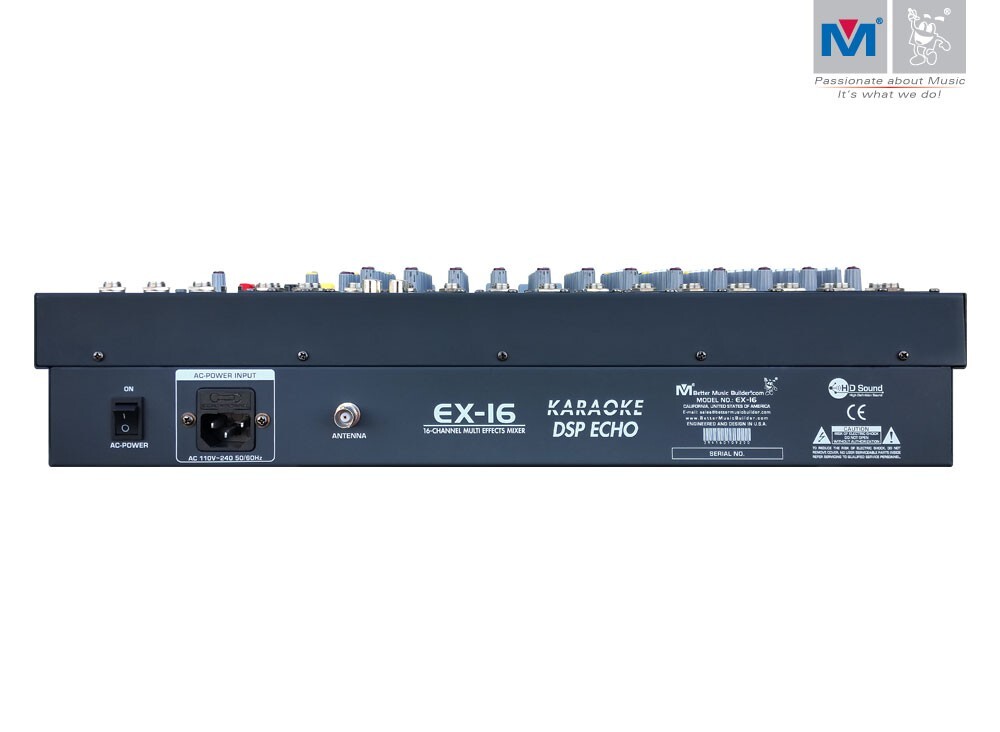 Better Music Builder EX-16 16-CHANNEL MULTI EFFECTS MIXER