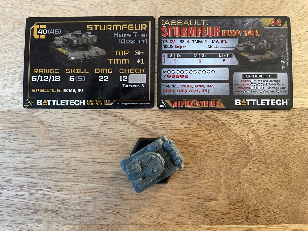 Catalyst Battletech *SINGLE* Battlefield Support Rifle and Command--Sturmfeur