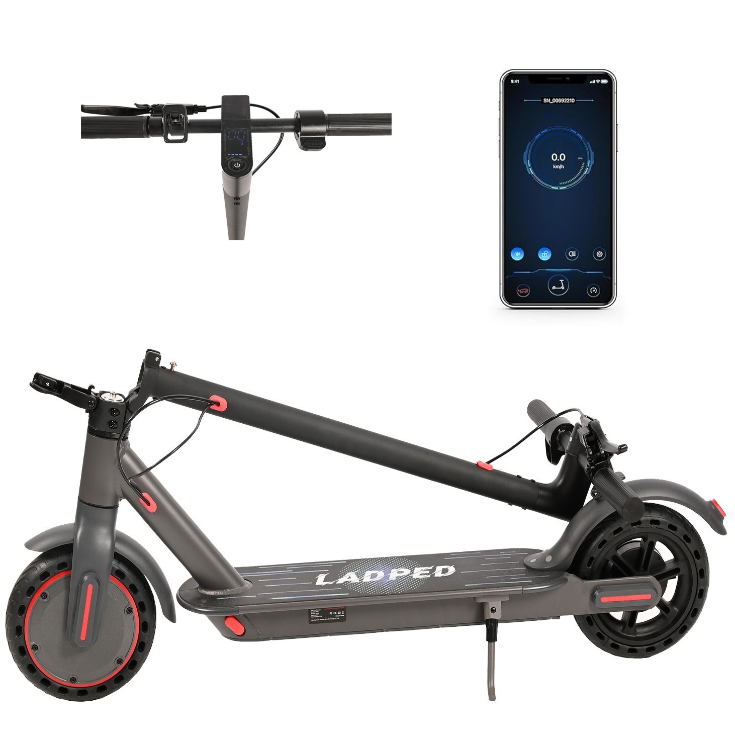 Ladped Foldable LP40 Electric Scooter 350W 20KM Adult Folding E-Scooter 19mph