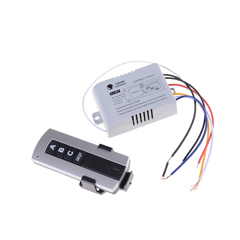 3 Channel Wireless Remote Control Switch Digital Remote Control Switch P D.qhk