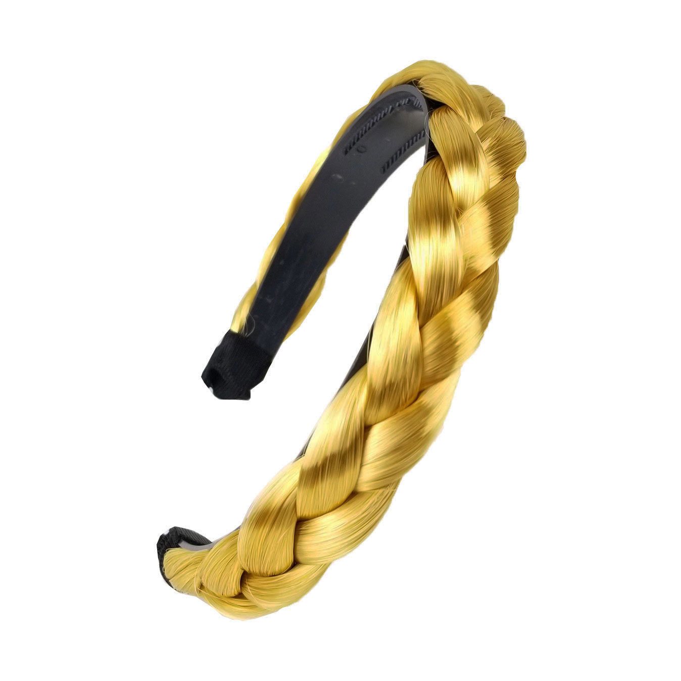 Hair Headband Braided Plaited Headband Synthetic Hairband for Women Girls