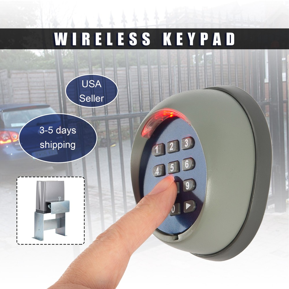 CO-Z Wireless Keypad 656 ft. Digital Code Panel for Sliding Gate Opener