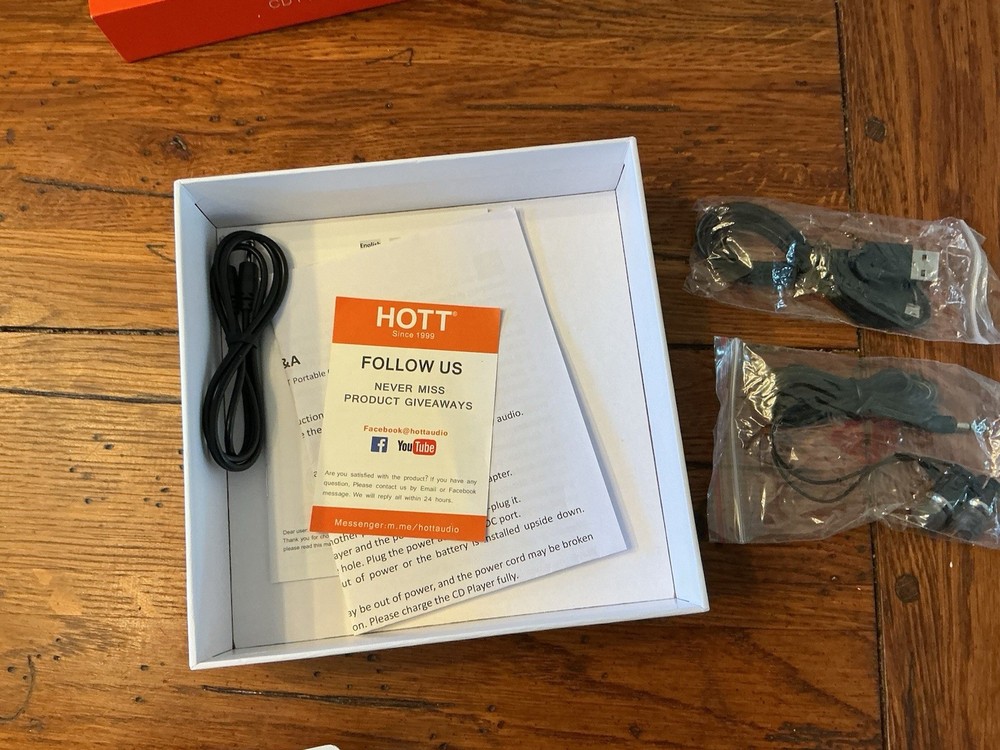 HOTT CD903 Portable CD Player, Personal Compact CD Player NEW