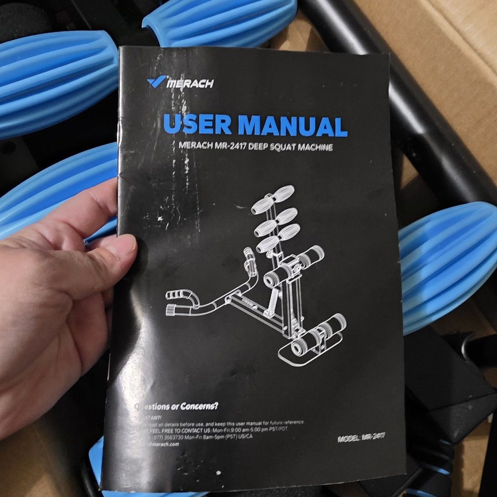 MERACH MR-2417 Deep Squat Machine PARTIAL Assembly Missing Hardware As-Is