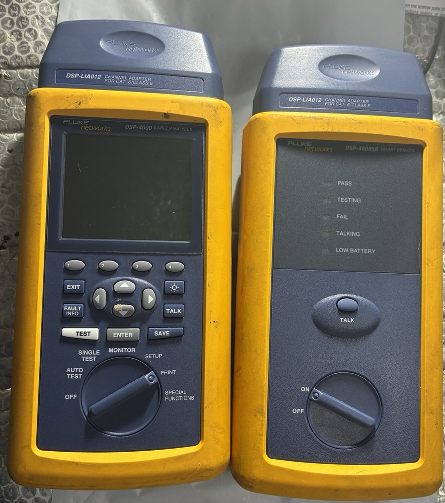 Fluke Networks DSP-4000 Cable Analyzer DSP-4000SR Remote | No Battery | Untested