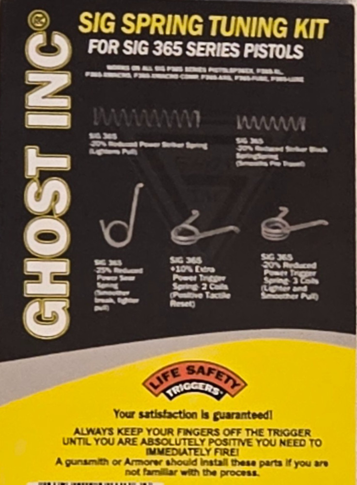 Ghost Sig P365 Master Spring Tune Up 5 Spring Kit