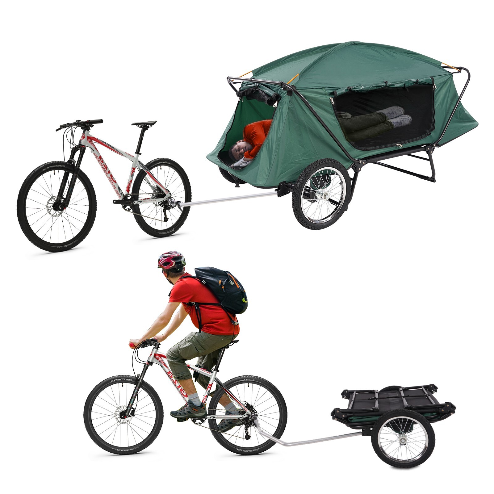 Bike trailer tent, bike Camper, Bicycle Trailer Tent, cargo trailer, folding