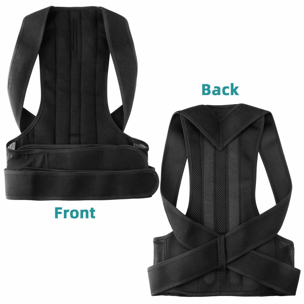 Men Women Adjustable Posture Corrector Low Back Support Shoulder Brace Belt