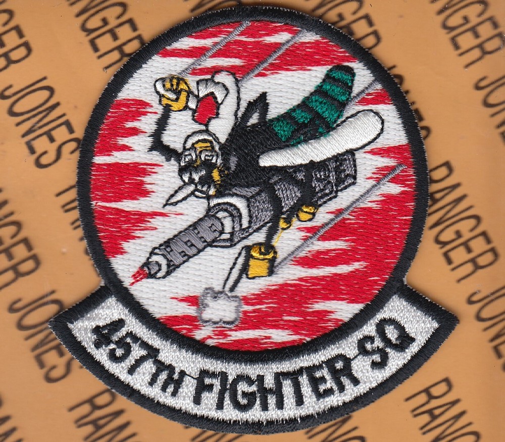 USAF Air Force 457th Fighter WSquadron FS ~3.5" patch c/e