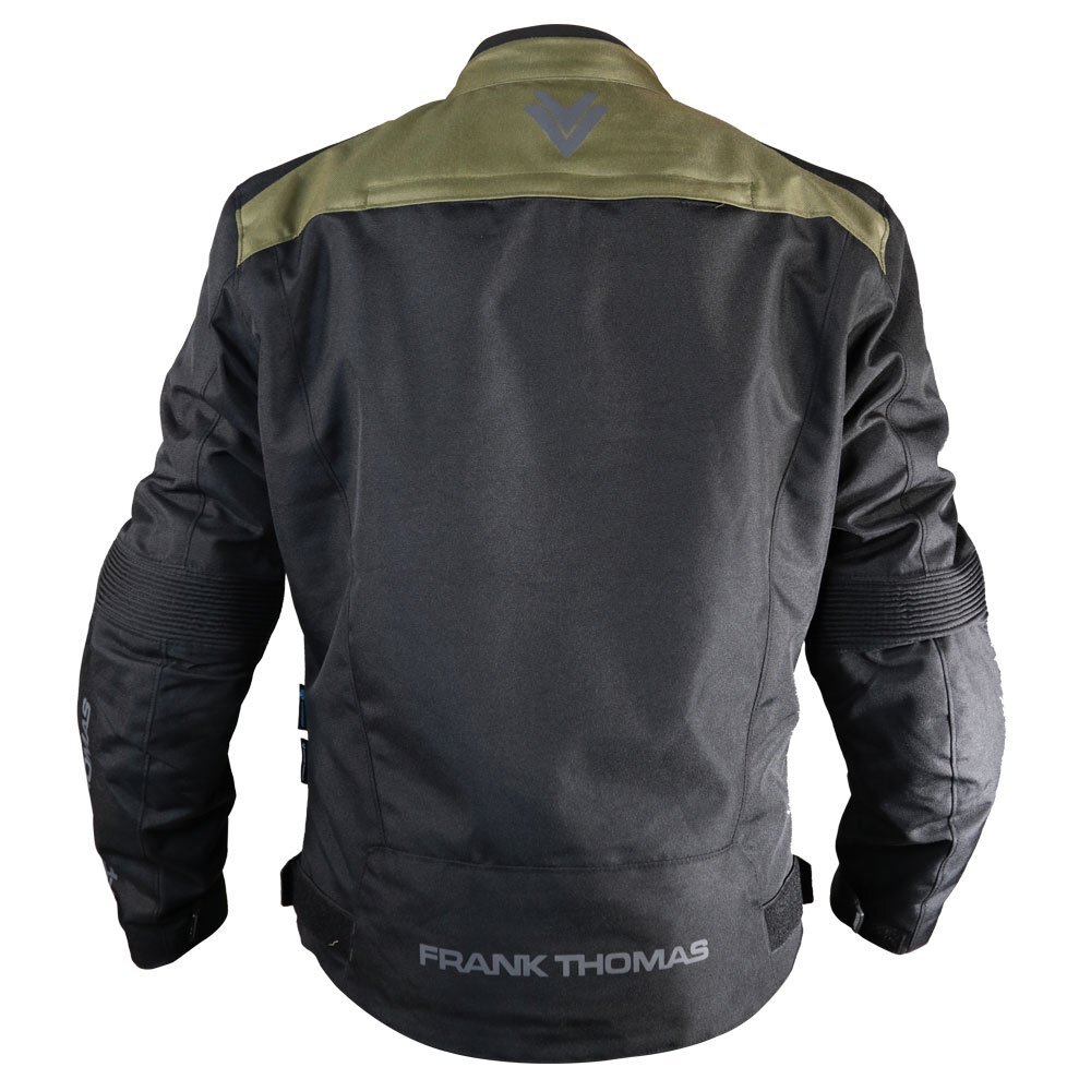 Frank Thomas Delta WP Motorcycle Jacket CE Mens Black Green