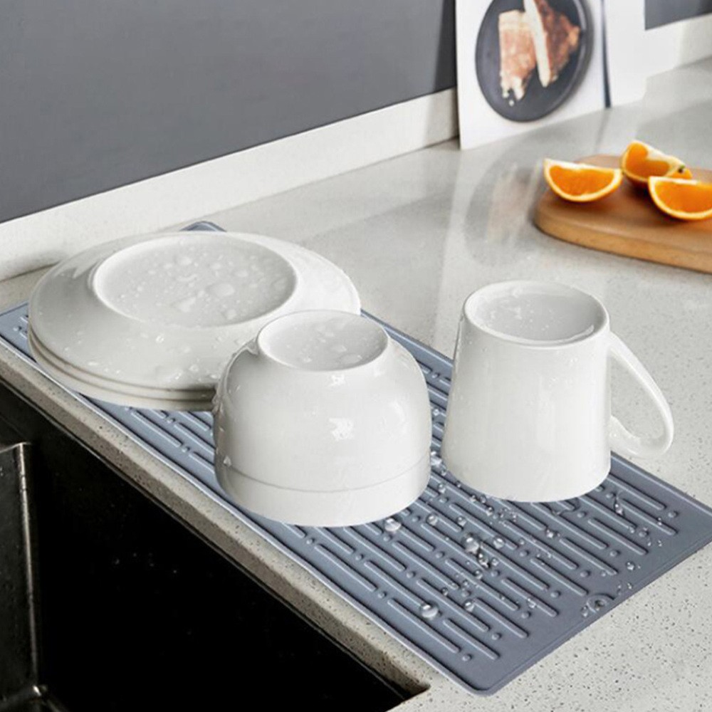 Kitchen Super Absorbent Draining Mat Dish Drying Mats for Dishes