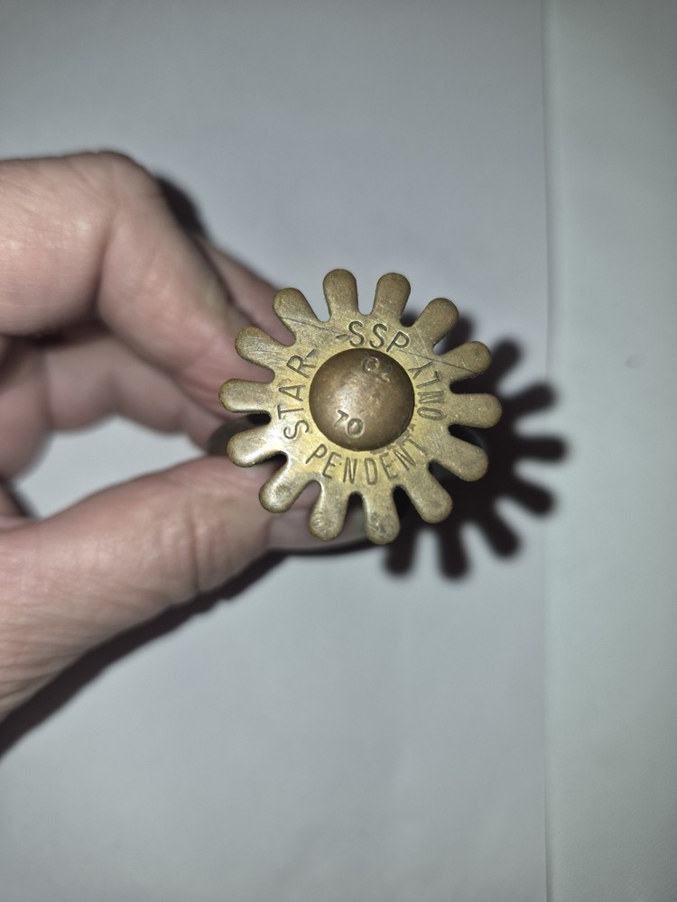 1970 STAR 1/2" 165° F Brass Pendent Model E