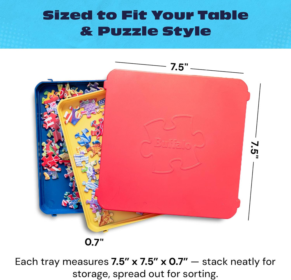 - Puzzle Sorting Trays - 7 Count (Pack of 1)