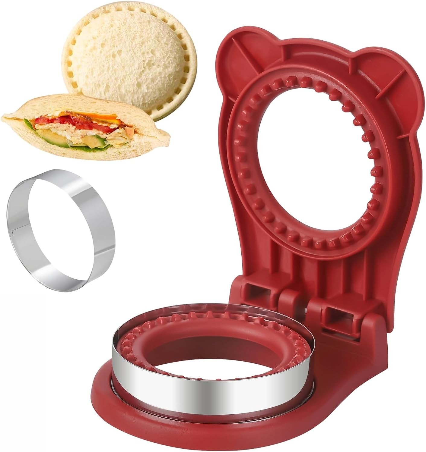 Uncrustable Sandwich Maker, Sandwich Pocket Circle Shape 3.7Inch Sandwich Cutter