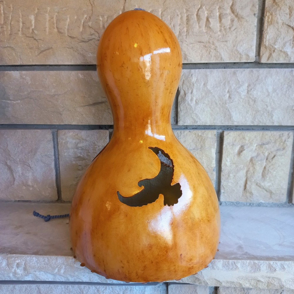 Large Eagle Thunder Gourd Drum, Thunder Sound Maker, Meditation Drum,