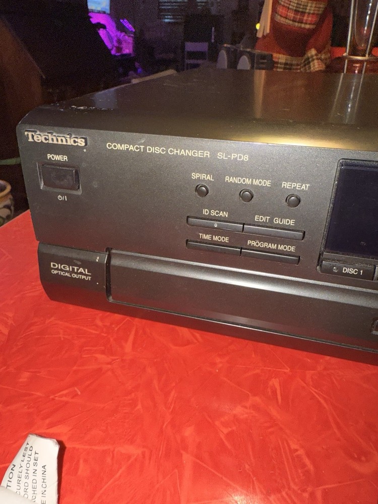 Technics 5 Disc Cd Player Mash Model SL-PD8 Fully Tested Works Great No Remote