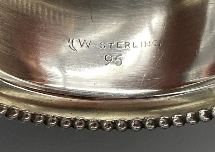 Sterling Silver Napkin Ring Engraved Name “Ernest” Watrous