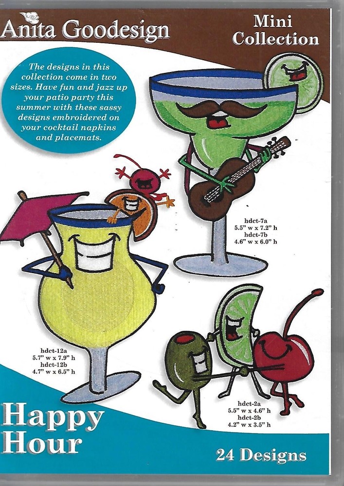 Anita Goodesign Mini Collection - Happy Hour (CD-ROM)