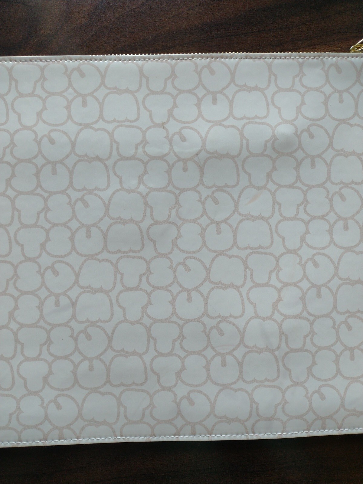 Large Disney Tsum Tsum Zip Pouch Wallet Call Out Vinyl Microfiber bag case 10x14