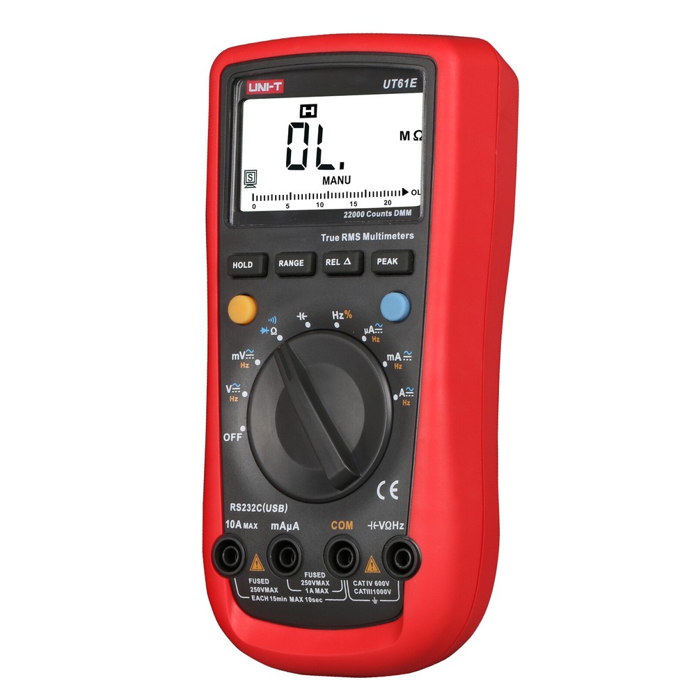UT61E True RMS Digital Multimeter PC Link Peak Hold AC/DC Voltage Current