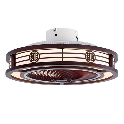 20'' Ceiling Fans+Light,Flush Mount Fandelier +Remote, Dimmable/Wind Speed/Timer