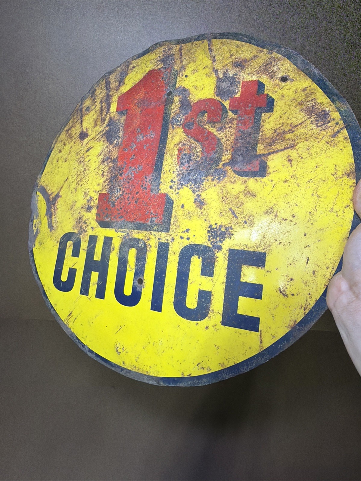 VTG RARE Dodge 1st Choice Metal Sign 19” Mopar USA, Man Cave/She Shed HTF WOW!