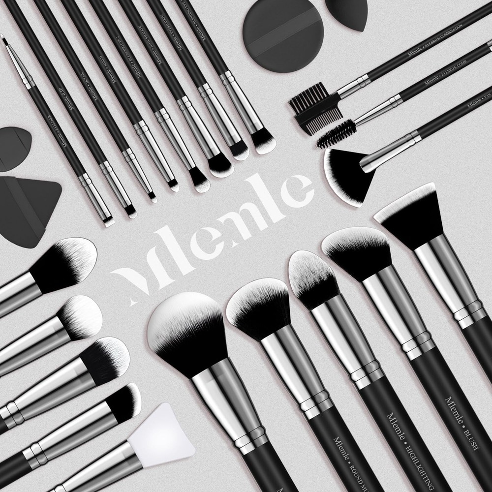 Makeup Brushes Set, Professional 25 Pcs Makeup Kit, Include Foundation Powder...