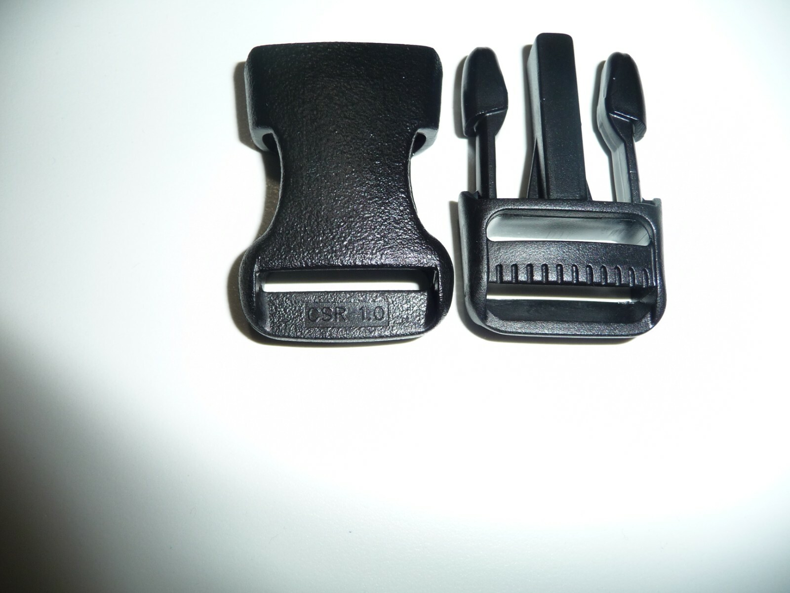 ACW 1 inch X 2.5 inch Black Side Squeeze Plastic Buckle 5 PER pack CSR.1.0