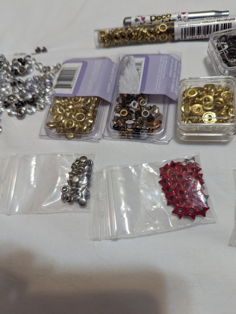 Eyelet Kit Lot With Setting Tool And More