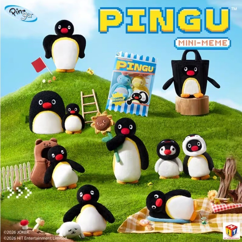 X11 Pingu Mini Meme Series Mystery Box Plush Doll Collectible Pendant