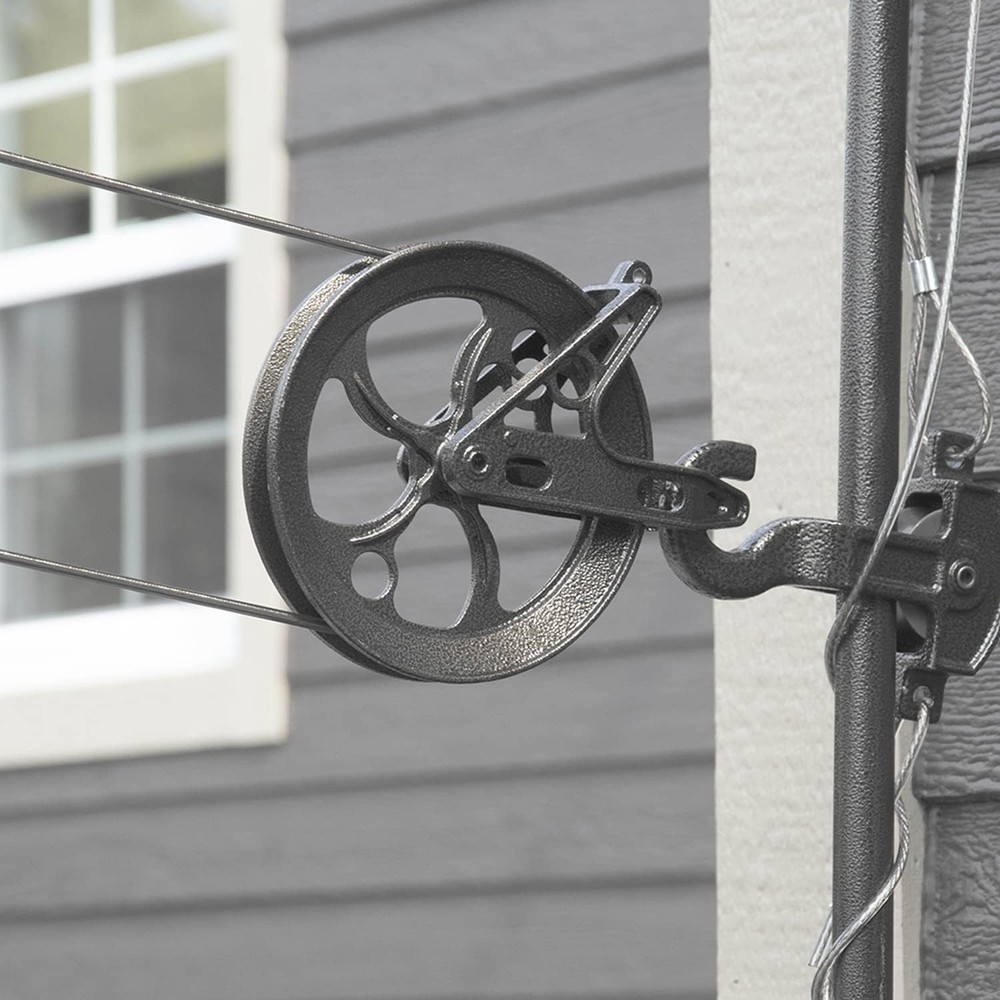 Long Lasting Clothesline Kit - Heavy Duty Galvanized Wire